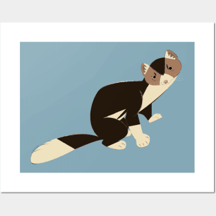 Piebald Russian Sable Marten Posters and Art